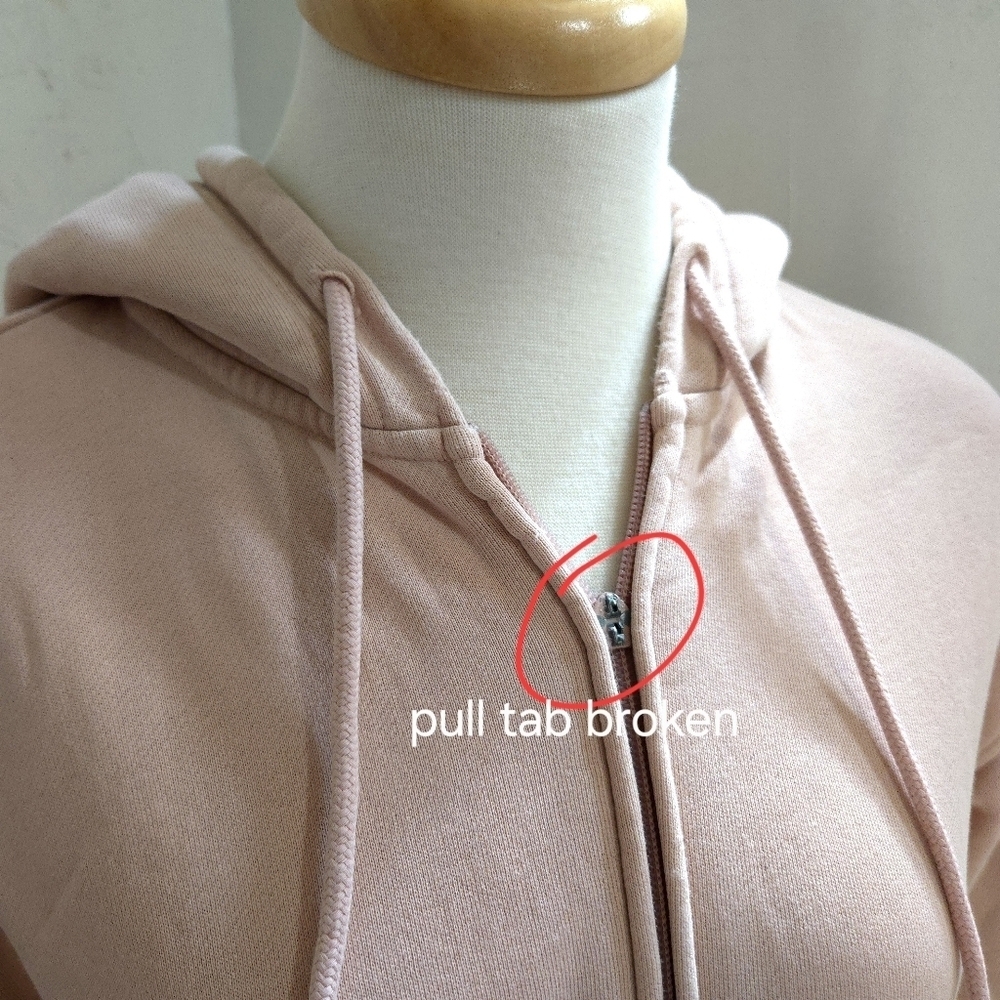 TNA | Light Pink Zip-Up Hoodie *NO SIZE* - Picture 3 of 11